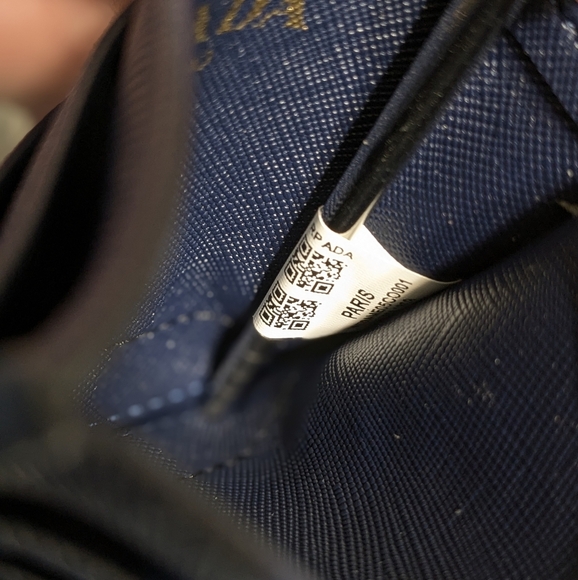 Prada front pocket wallet card case, navy blue - Picture 9 of 14